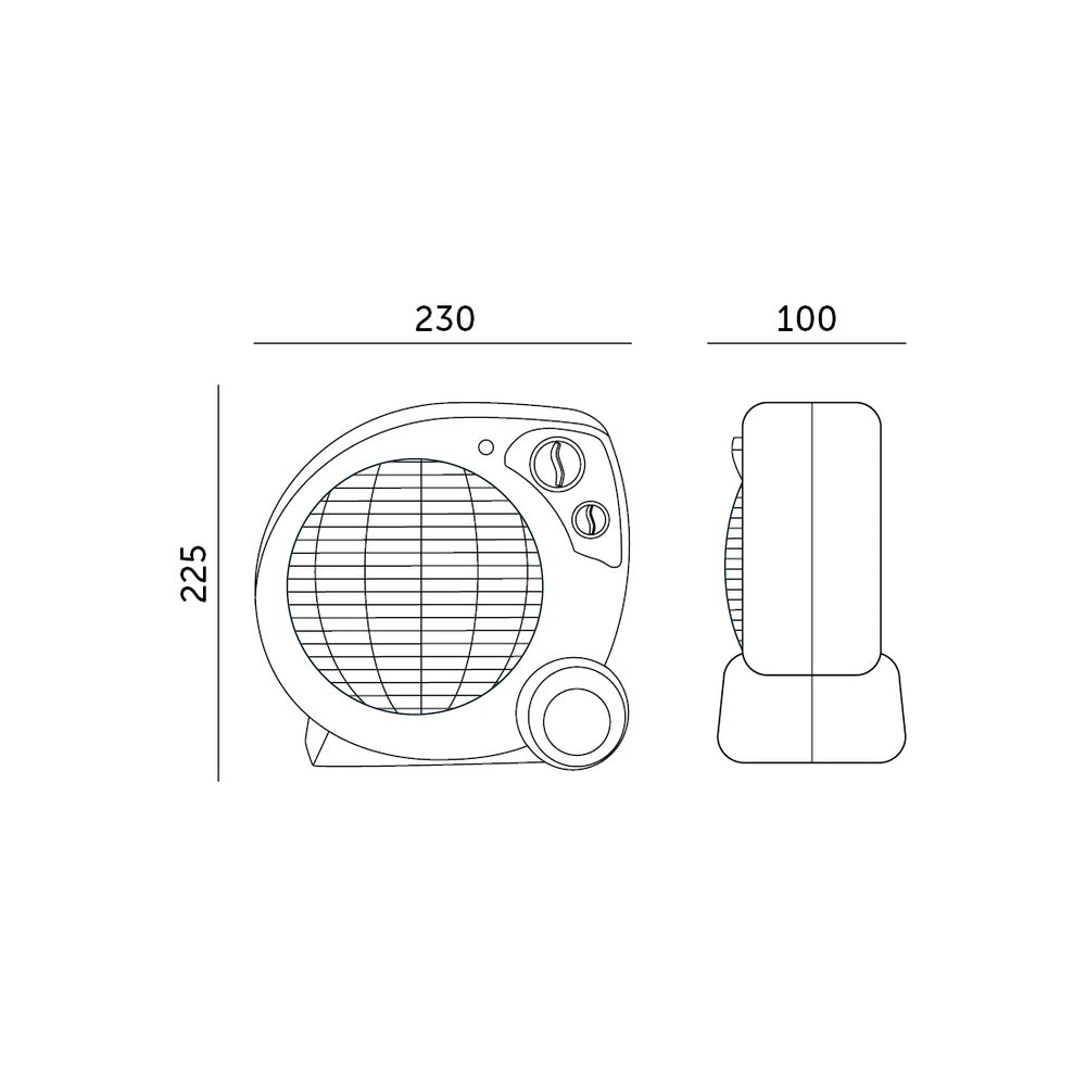 Fan heater ZEFIR 2000W Kobi Windstar