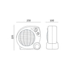 Fan heater ZEFIR 2000W Kobi Windstar