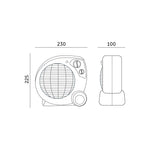 Fan heater ZEFIR 2000W Kobi Windstar