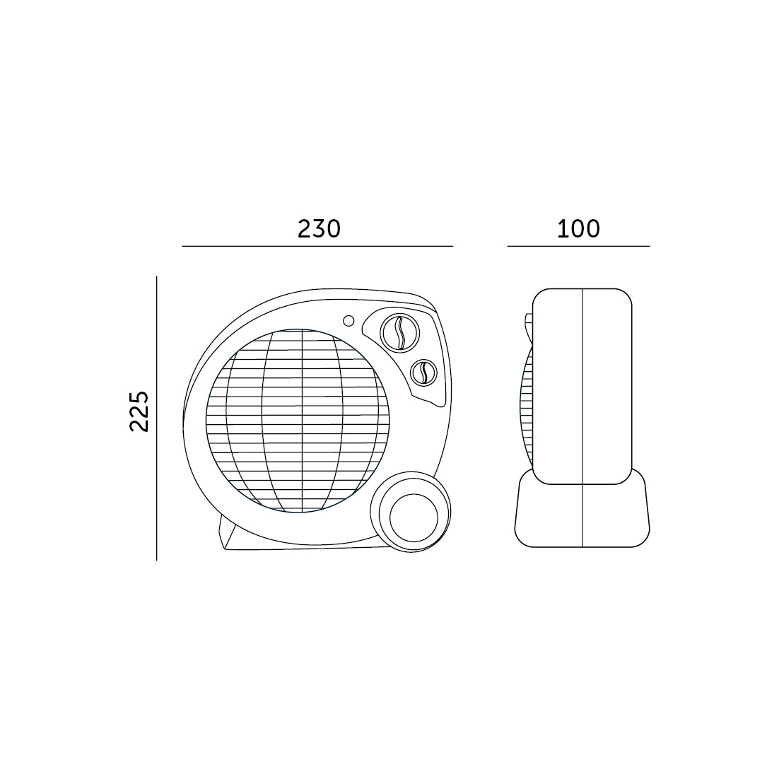 Fan heater ZEFIR 2000W Kobi Windstar