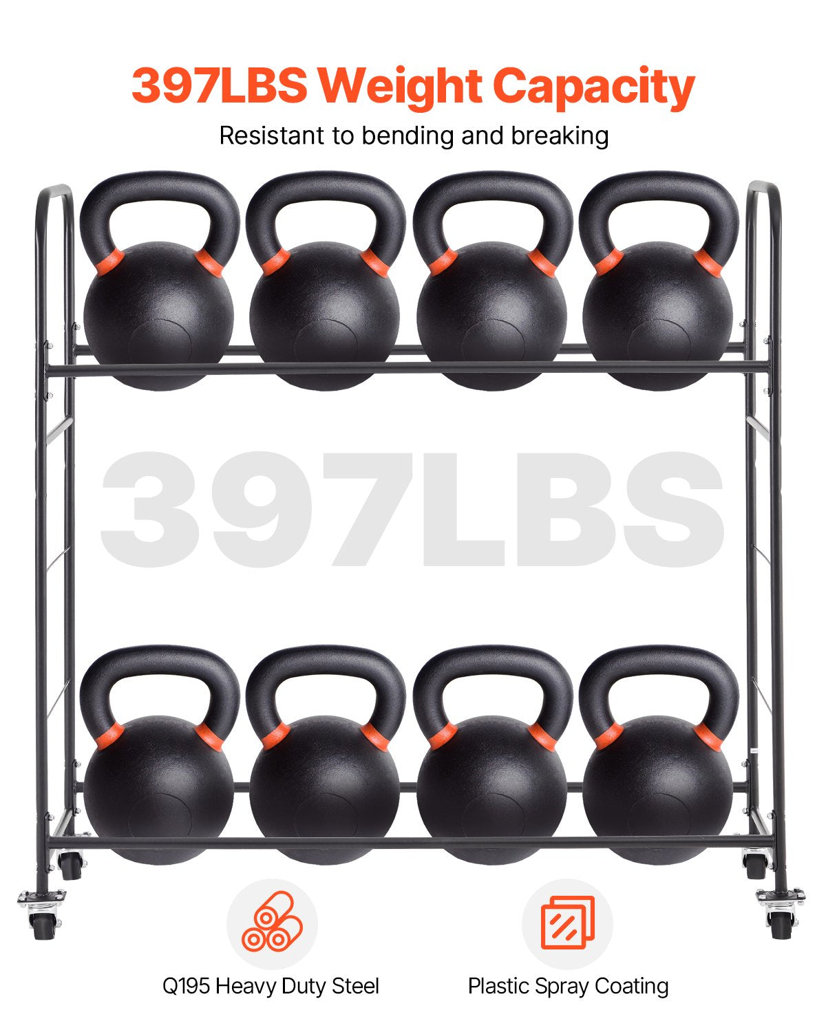 VEVOR Rolling Tire Storage Rack, 2-Shelf Tire Holder and Transport Trailer for Garage, Heavy-Duty Steel Tire Storage Cart with Wheel, Adjustable Height & Protective Cover, Hold up to 12 Standard Tires