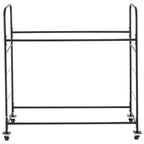 VEVOR Rolling Tire Storage Rack, 2-Shelf Tire Holder and Transport Trailer for Garage, Heavy-Duty Steel Tire Storage Cart with Wheel, Adjustable Height & Protective Cover, Hold up to 12 Standard Tires