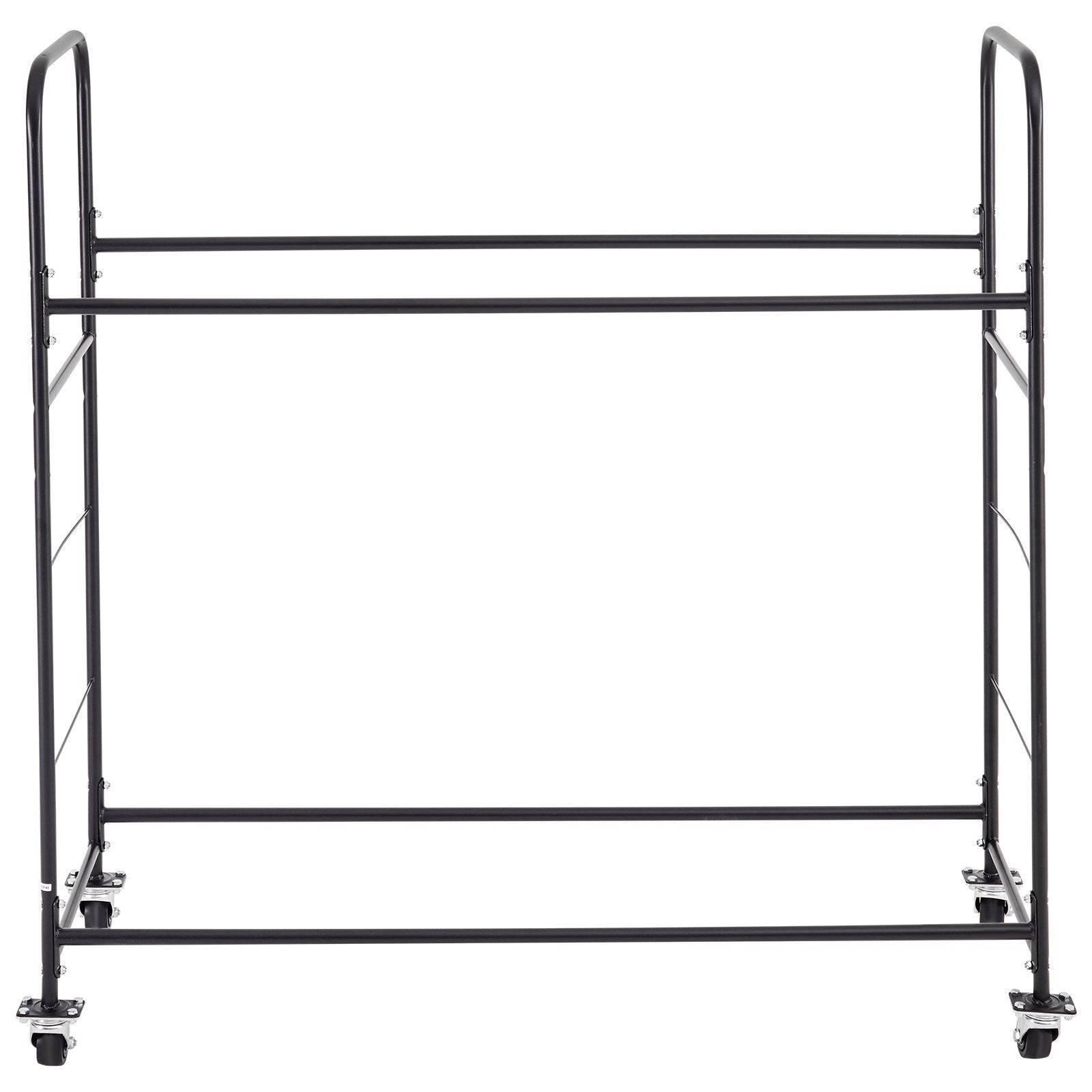 VEVOR Rolling Tire Storage Rack, 2-Shelf Tire Holder and Transport Trailer for Garage, Heavy-Duty Steel Tire Storage Cart with Wheel, Adjustable Height & Protective Cover, Hold up to 12 Standard Tires