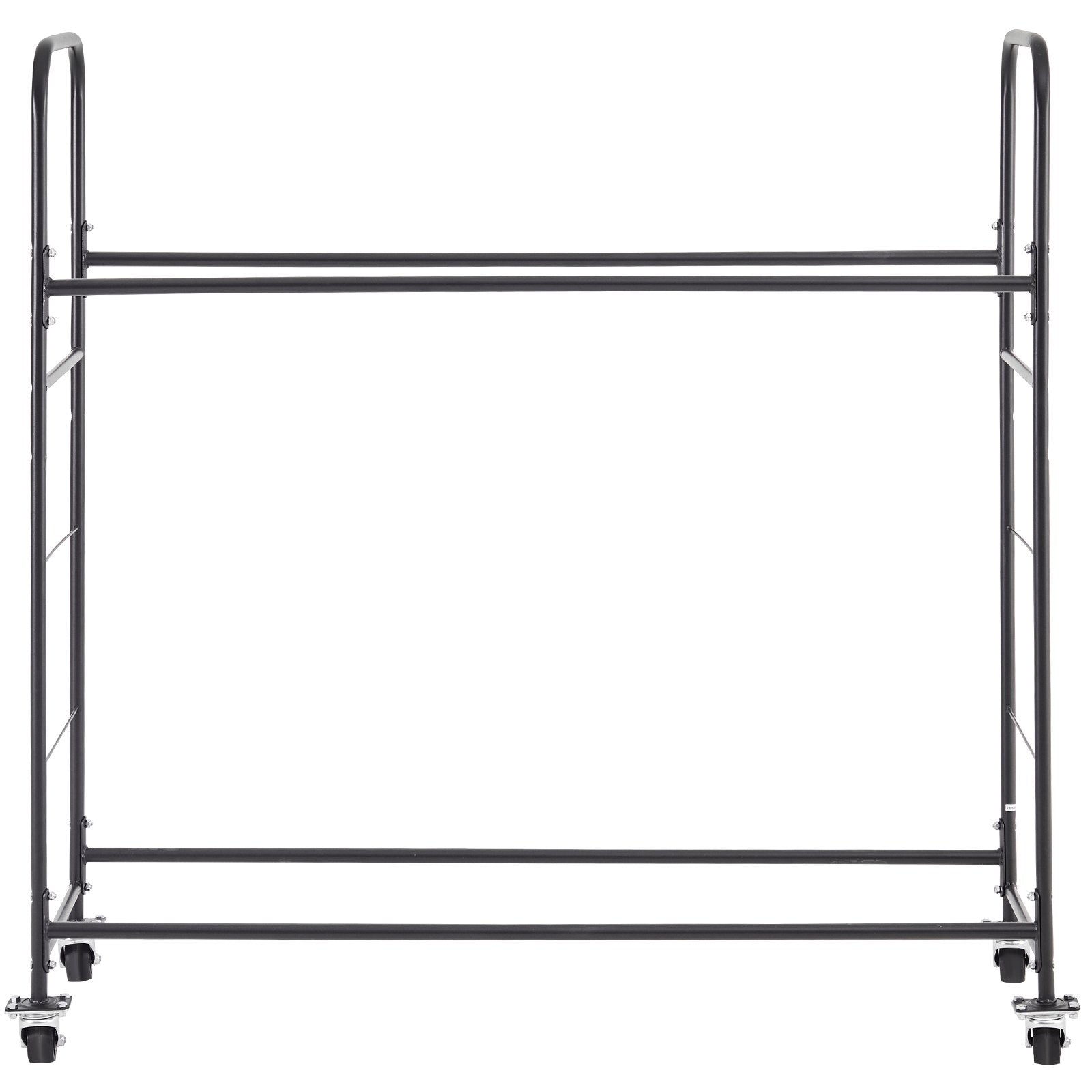 VEVOR Rolling Tire Storage Rack, 2-Shelf Tire Holder and Transport Trailer for Garage, Heavy-Duty Steel Tire Storage Cart with Wheel, Adjustable Height & Protective Cover, Hold up to 12 Standard Tires