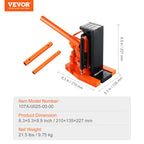 VEVOR Hydraulic Toe Jack, 2.5 Ton/2268 kg On Toe Toe Jack Lift, 5 Ton/4536 kg On Top Lift Capacity Machine Jack, 0.8-5.3 in/2-13.5 cm Toe Height, 8.9-13.4 in/22.6-34 cm Top Height, Air Hydraulic Claw Jack for Machinery, Industry