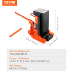 VEVOR Hydraulic Toe Jack, 5 Ton/4536 kg On Toe Toe Jack Lift, 10 Ton/9072 kg On Top Lift Capacity Machine Jack, 0.8-6.8 in/2-17.3 cm Toe Height, 11.3-17.3 in/28.7-43.9 cm Top Height, Air Hydraulic Claw Jack for Machinery, Industry