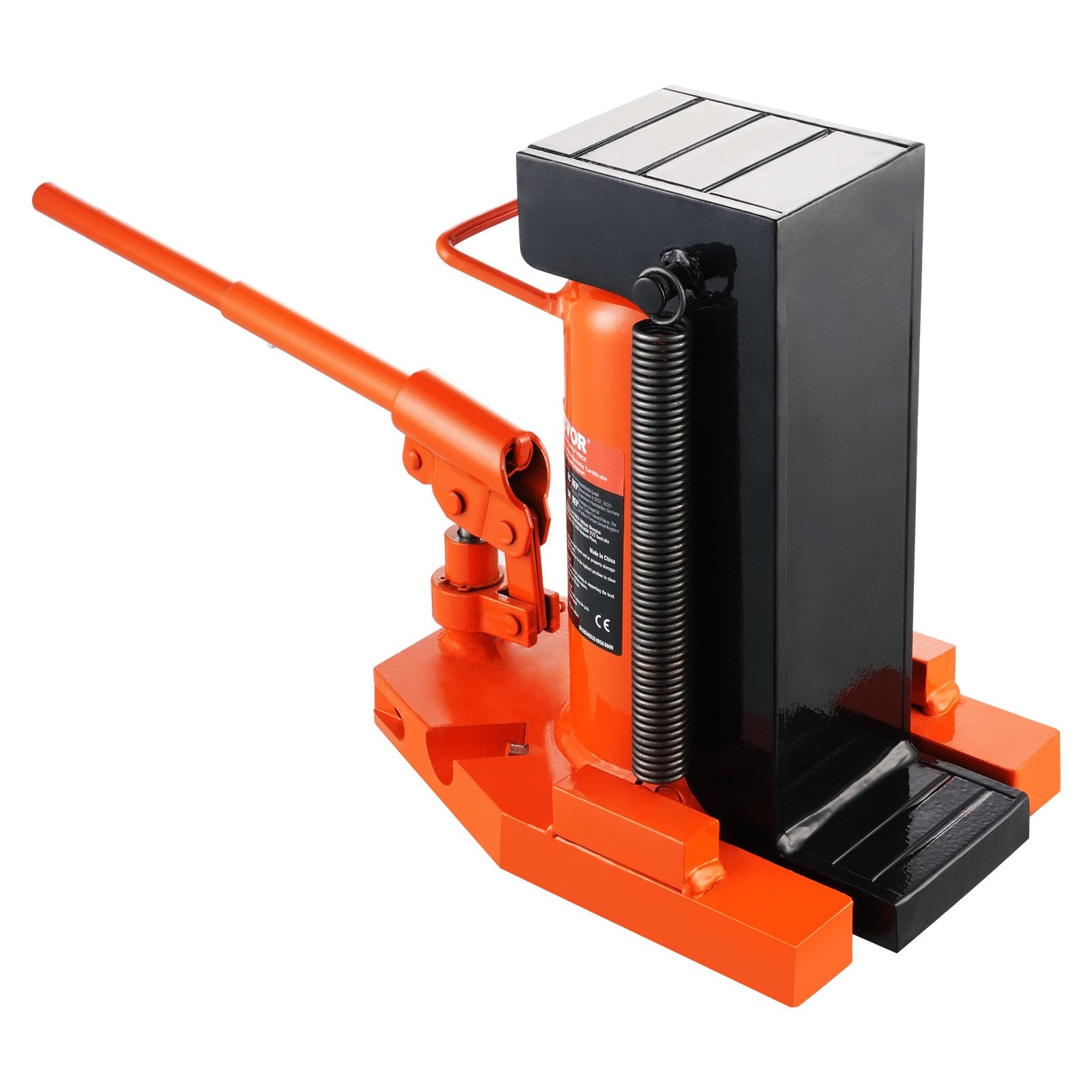 VEVOR Hydraulic Toe Jack, 5 Ton/4536 kg On Toe Toe Jack Lift, 10 Ton/9072 kg On Top Lift Capacity Machine Jack, 0.8-6.8 in/2-17.3 cm Toe Height, 11.3-17.3 in/28.7-43.9 cm Top Height, Air Hydraulic Claw Jack for Machinery, Industry