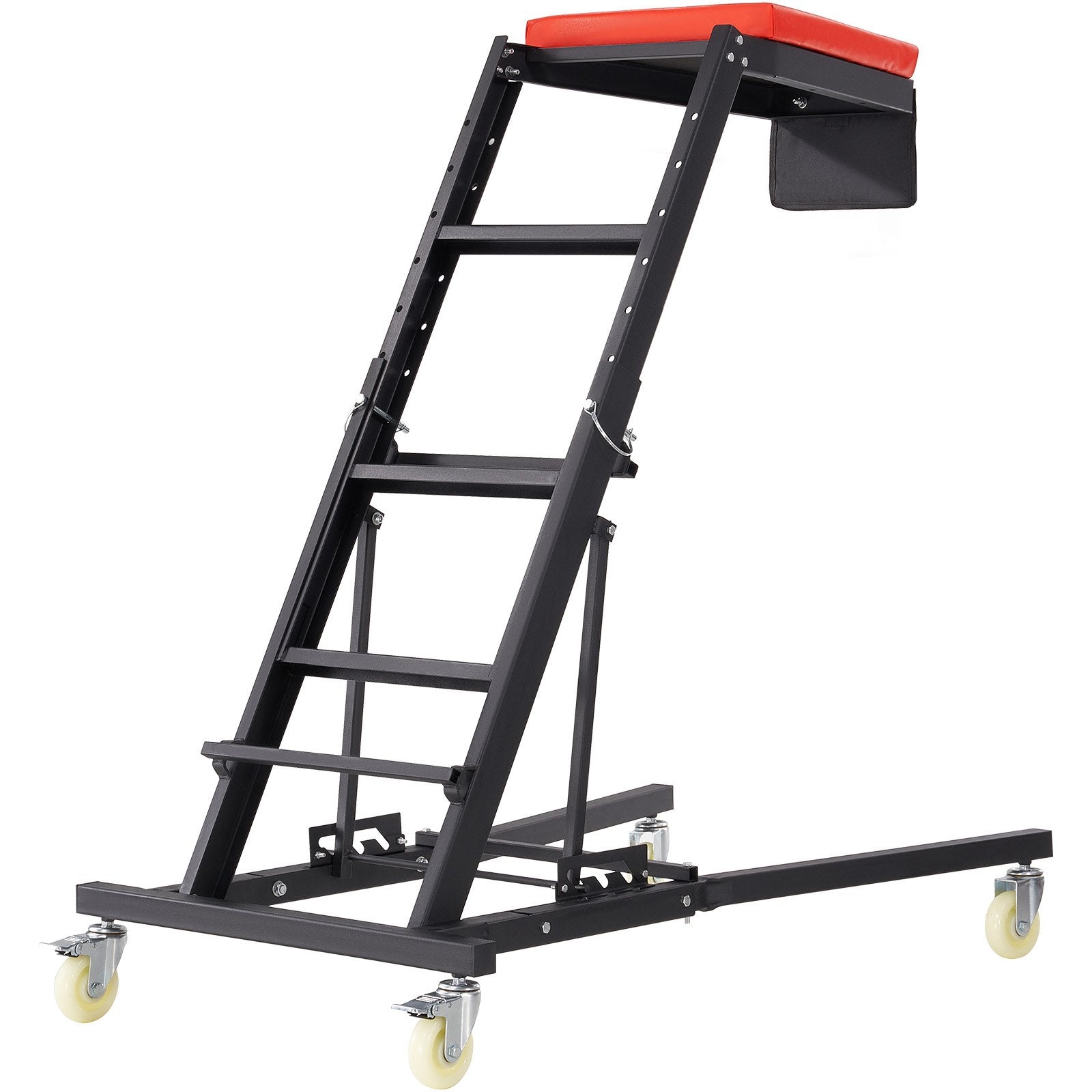 VEVOR Automotive Top Creeper, Engine Creeper 42.5"-64.8", 400 LBS Capacity High Top Creeper, 4 Swivel Caster Wheels, Padded Deck, Creeper for Home Garage, Workshop Repair Maintenance