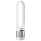 VEVOR Tower Fan Bladeless, 15.4ft/s Velocity Floor Fan that Blows Cold Air, 80° Oscillating 8-Speed Fans, 8H Timer, Standing Fans with H13 HEPA Filtration, Remote Control & Air Purification Mode