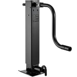 VEVOR Heavy-Duty Trailer Jack, 5443 kg Load Capacity, Sidewind Square Direct Weld-on Trailer Jack with Handle Crank, Adjustable Drop Leg, 674 mm Travel for Lifting RV, Utility, Yacht Trailers