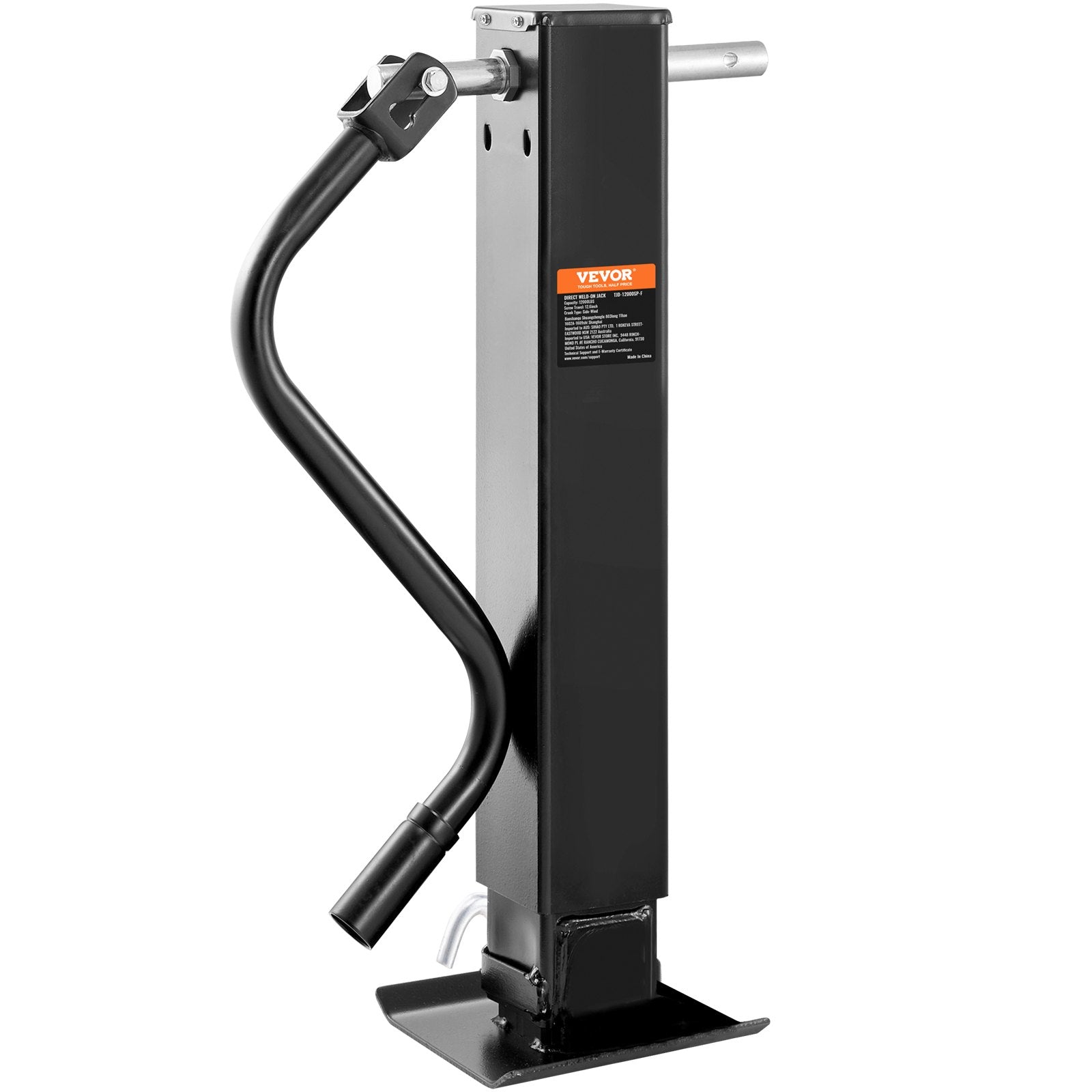 VEVOR Trailer Jack, Trailer Tongue Jack Welding-on 12000 lb Weight Capacity, Trailer Jack Stand with Handle for lifting RV Trailer, Horse Trailer, Utility Trailer, Yacht Trailer