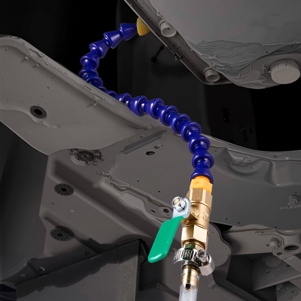 VEVOR Transmission Fluid Pump, 3 L Capacity, Manual Fluid Transfer Pump with 120 cm Long Horse & HDPE Tank, Transmission Oil Pump with PTFE Tape, Manual Automotive Oil Filling System