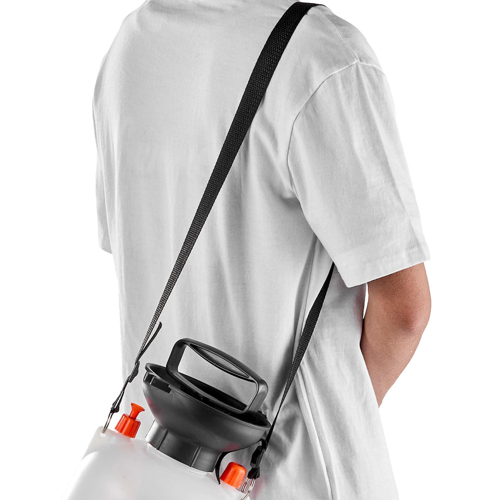 VEVOR Transmission Fluid Pump, 3 L Capacity, Manual Fluid Transfer Pump with 120 cm Long Horse & HDPE Tank, Transmission Oil Pump with PTFE Tape, Manual Automotive Oil Filling System