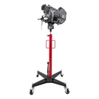 VEVOR Hydraulic Transmission Jack, 1100 lbs / 0.5 Ton Lifting Capacity Telescoping Transmission Jack with Foot Pedal, 360° Swivel Wheel, 127-202 cm High Lifting Height, Lift Hoist for Garage/Shop