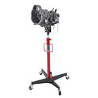 VEVOR Hydraulic Transmission Jack, 1100 lbs / 0.5 Ton Lifting Capacity Telescoping Transmission Jack with Foot Pedal, 360° Swivel Wheel, 127-202 cm High Lifting Height, Lift Hoist for Garage/Shop