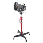 VEVOR Hydraulic Transmission Jack, 1100 lbs / 0.5 Ton Lifting Capacity Telescoping Transmission Jack with Foot Pedal, 360° Swivel Wheel, 127-202 cm High Lifting Height, Lift Hoist for Garage/Shop