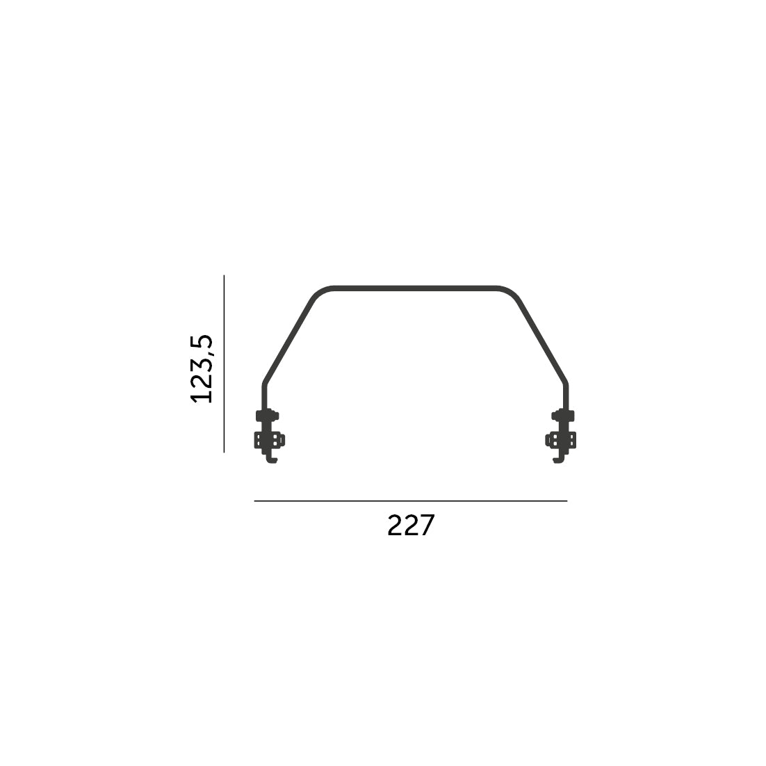 Handle for LED RIO HB 100W/150W/200W Kobi