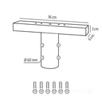 Mounting bracket BASE TP 360mm Fi 60mm Kobi