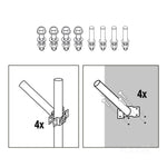 Wall handle BASE SE 500mm Fi 48mm LED2B
