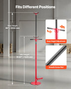 VEVOR Underhoist Support Stand, 3/4 Ton Capacity Under Hoist Jack Stand, Lifting from 1320 mm to 2032 mm, Bearing Mounted Spin Handle, Foot Pedal Adjustment, Stable Base, Support Vehicle Components