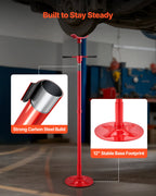 VEVOR Underhoist Support Stand, 3/4 Ton Capacity Under Hoist Jack Stand, Lifting from 1372 to 2130 mm, Bearing Mounted Spin Handle, Self-Locking Threaded Screw, Stable Base, Support Vehicle Components