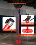 VEVOR Underhoist Support Stand, 1/2 Ton Capacity Under Hoist Jack Stand, Lifting from 1372 to 2130 mm, Bearing Mounted Spin Handle, Self-Locking Threaded Screw, Stable Base, Support Vehicle Components