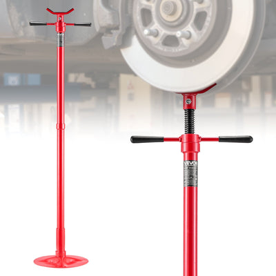 VEVOR Underhoist Support Stand, 3/4 Ton Capacity Under Hoist Jack Stand, Lifting from 1372 to 2130 mm, Bearing Mounted Spin Handle, Self-Locking Threaded Screw, Stable Base, Support Vehicle Components