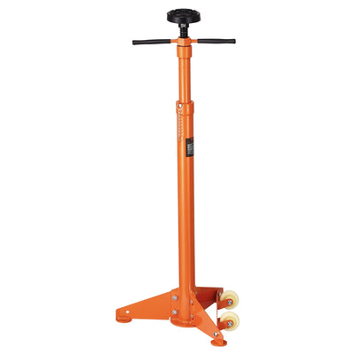 VEVOR Underhoist Support Stand, 3/4 Ton Capacity Under Hoist Jack Stand, Lifting from 38.4 to 75.4 in, Bearing Mounted Spin Handle, Self-Locking Threaded Screw, Two Wheels, Support Vehicle Components
