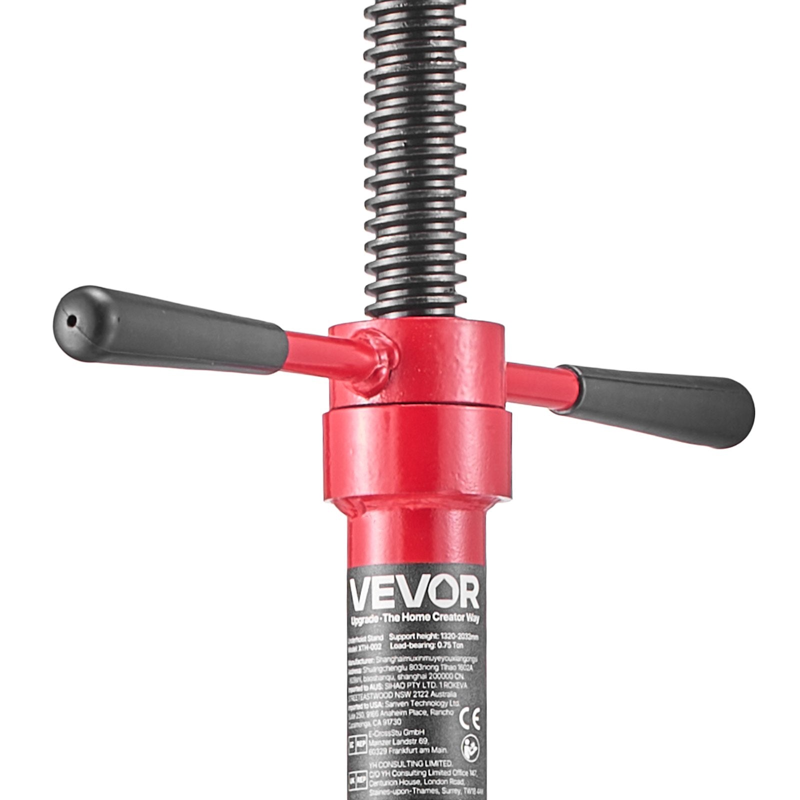 VEVOR Underhoist Support Stand, 3/4 Ton Capacity Under Hoist Jack Stand with Two Wheels, Lifting from 1320 to 2032 mm, Bearing Mounted Spin Handle, Foot Pedal, Stable Base, Support Vehicle Components