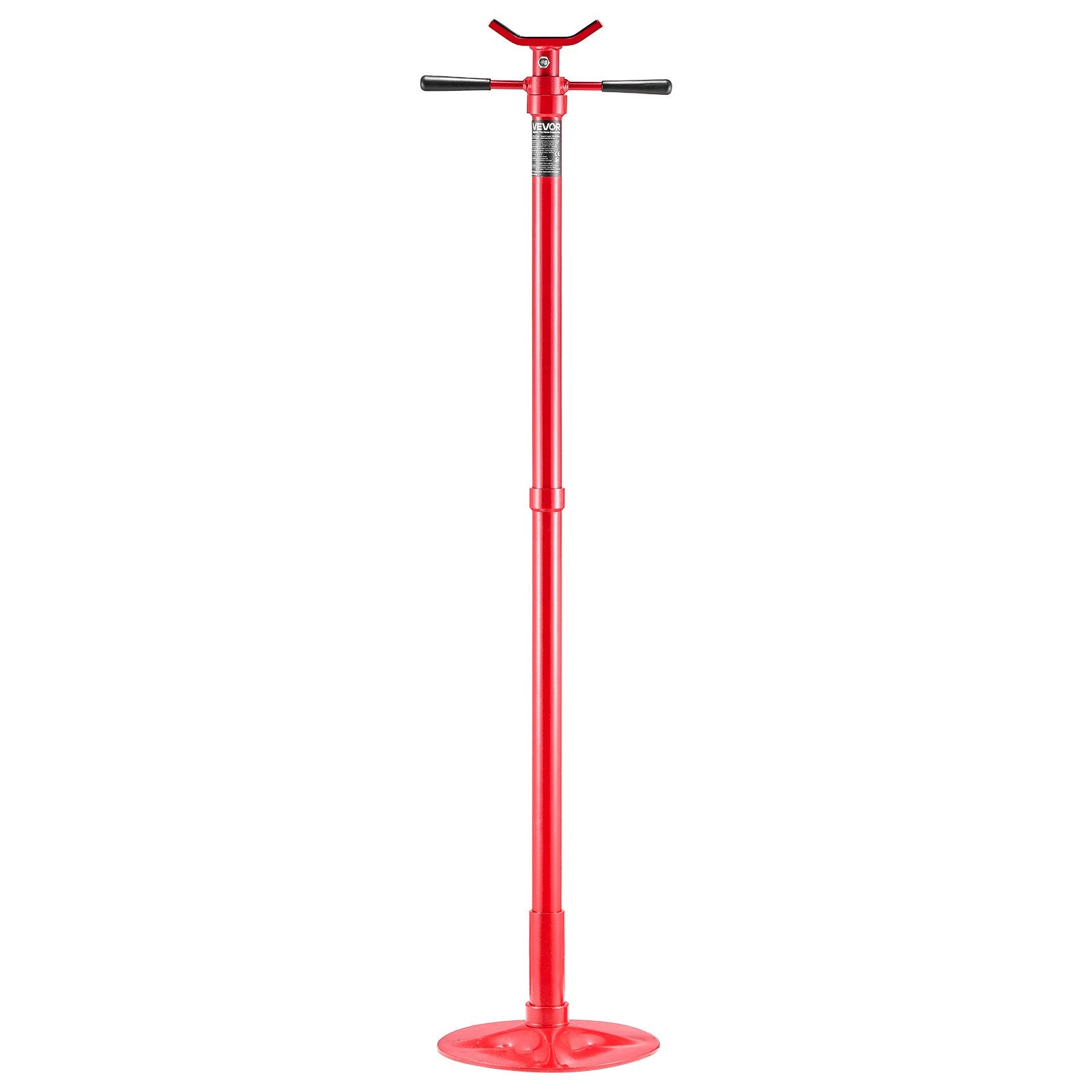 VEVOR Underhoist Support Stand, 3/4 Ton Capacity Under Hoist Jack Stand, Lifting from 1372 to 2130 mm, Bearing Mounted Spin Handle, Self-Locking Threaded Screw, Stable Base, Support Vehicle Components