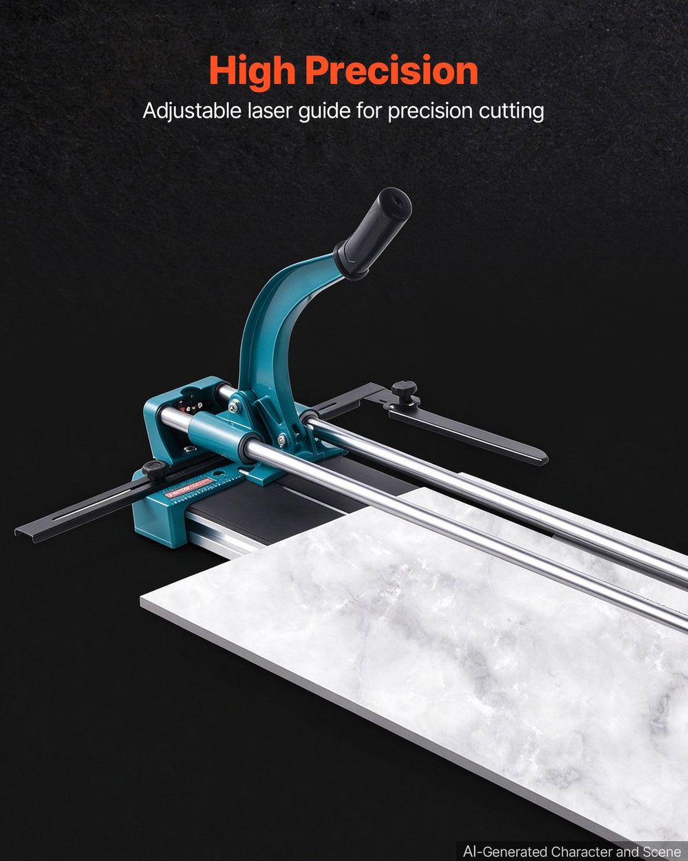 VEVOR 1200MM Tile Cutter, High Precision Manual Ceramic Floor Tiles Tile Cutter, 48 Inch Cutting Machine for Precision Cutting