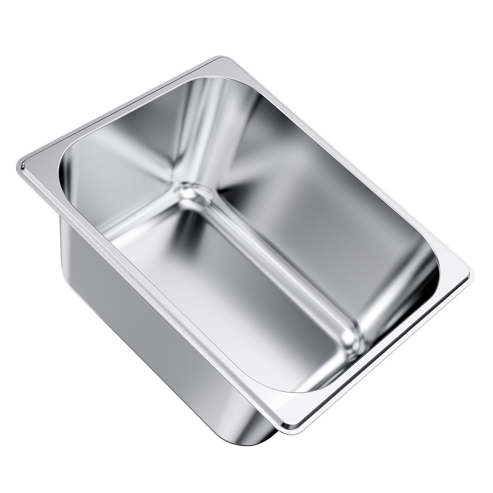 VEVOR Stainless Steam Hotel Pans with Lids, 1/2 Size x 148mm Deep, 9 L Table Steam Pans, Anti Jam Restaurant Supplies Reusable Catering Storage for Home, Party, Restaurant, Hotel, Buffet, 2 Pack