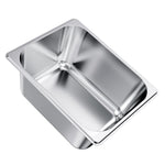 VEVOR Stainless Steam Hotel Pans with Lids, 1/2 Size x 148mm Deep, 9 L Table Steam Pans, Anti Jam Restaurant Supplies Reusable Catering Storage for Home, Party, Restaurant, Hotel, Buffet, 2 Pack