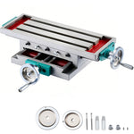 VEVOR Milling Table 17.7×6.7Inch (450 x 170 mm) Compound Slide Milling Table 30KG Multifunction Worktable Cross Milling Machine Compound 2 Axis 4 Ways for All Drill Stands Bench Drilling Milling Machine
