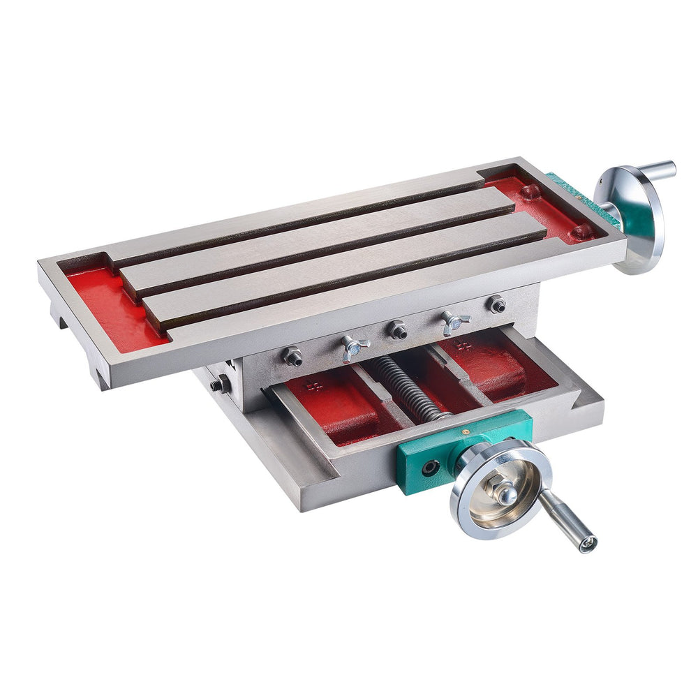 VEVOR Milling Table 17.7×6.7Inch (450 x 170 mm) Compound Slide Milling Table 30KG Multifunction Worktable Cross Milling Machine Compound 2 Axis 4 Ways for All Drill Stands Bench Drilling Milling Machine