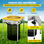 VEVOR 45.7 cm Table Hydroponic 3 Speed Electric Leaf Bud Trimmer Trim Reaper W/ 6 Extra Blades