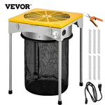 VEVOR 45.7 cm Table Hydroponic 3 Speed Electric Leaf Bud Trimmer Trim Reaper W/ 6 Extra Blades