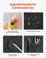 VEVOR 3D Printer Enclosure, Dustproof Waterproof Large Oxford Cloth 3D Printer Tent, Constant Temperature Protective Case with LED Lighting, Compatible with Creality/ELEGOO/Anycubic Popular Models