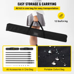 VEVOR 2.44m Display Backdrop Banner Stand Adjustable Telescopic Lightweight Trade Show Wall Exhibitor x 4 PACK