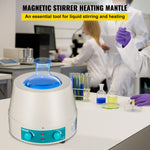 VEVOR 500ml Magnetic Stirrer Heating Mantle 250W Heating Mantle Stirrer Digital Display for Round Bottom Flask