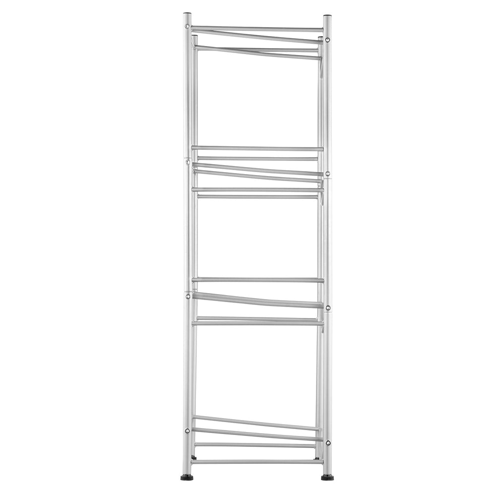 VEVOR 4 Tiers Water Jug Holder, 5 Gallon Water Bottle Holder, Single Row Water Bottle Rack for 4 Bottles, Heavy Duty Water Jug Rack for Kitchen, Office, Living Room, Silver