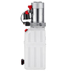 VEVOR 6 Quart Hydraulic Power Unit Single Acting Hydraulic Pump Dump Trailer 12V DC with 6L Metal Reservoir Hydraulic Power Pack for Car Lifting