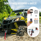 VEVOR Electric Winch ATV UTV 1814.4 kg Steel Cable IP55 Waterproof Remote Control