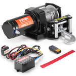 VEVOR Electric Winch ATV UTV 1814.4 kg Steel Cable IP55 Waterproof Remote Control