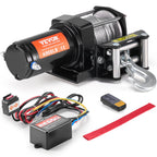 VEVOR Electric Winch ATV UTV 1814.4 kg Steel Cable IP55 Waterproof Remote Control