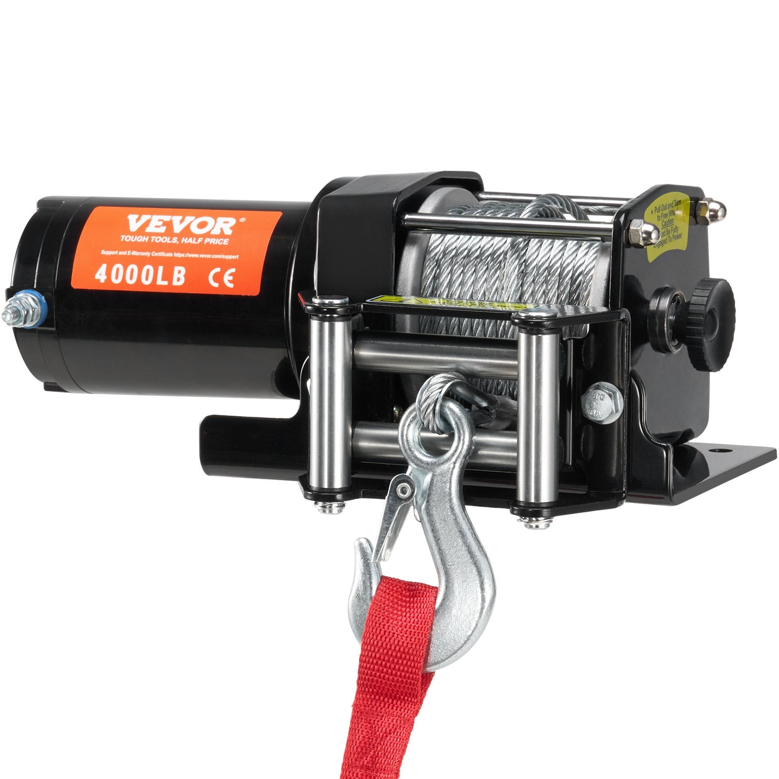 VEVOR Electric Winch ATV UTV 1814.4 kg Steel Cable IP55 Waterproof Remote Control