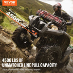 VEVOR Electric Winch ATV UTV 2041.2 kg Synthetic Rope Waterproof Remote Control
