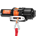 VEVOR Electric Winch ATV UTV 2041.2 kg Synthetic Rope Waterproof Remote Control