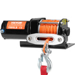 VEVOR Electric Winch ATV UTV 1587.6 kg Synthetic Rope Waterproof Wired Control