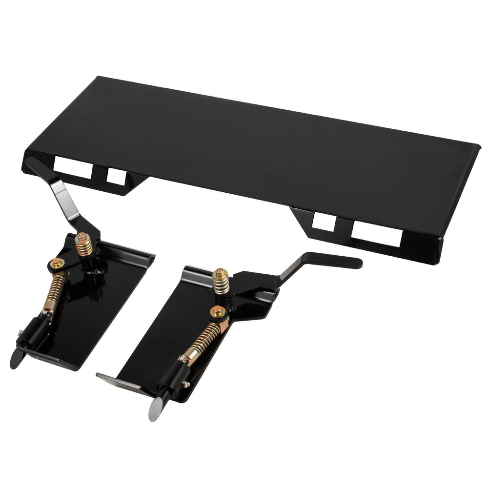 Skid Steer Quick Tach Attachment Mount Plate & Conversion Adapter Latch Box 1/4”